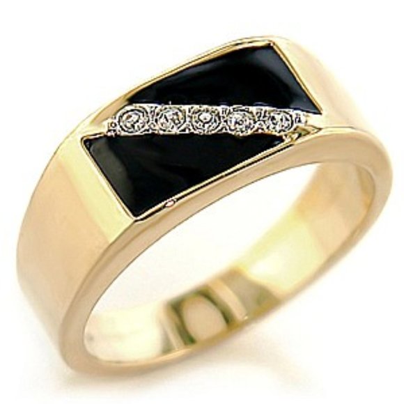 Claudio Men's Swarovski elements Ring - Picture 1 of 7